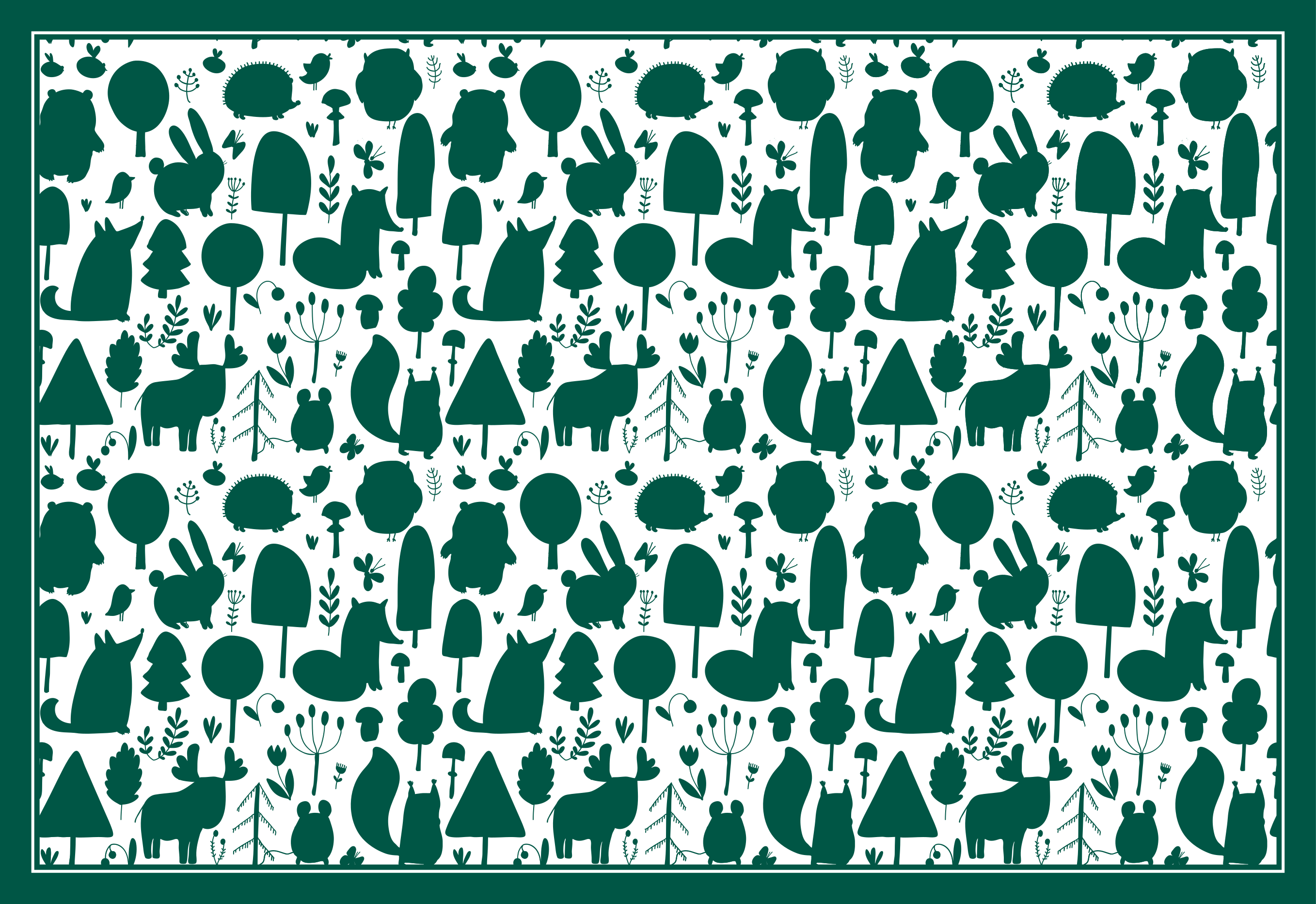 Gamtos kontūrai gamtos vinilinis kilimas - „Tenstickers“