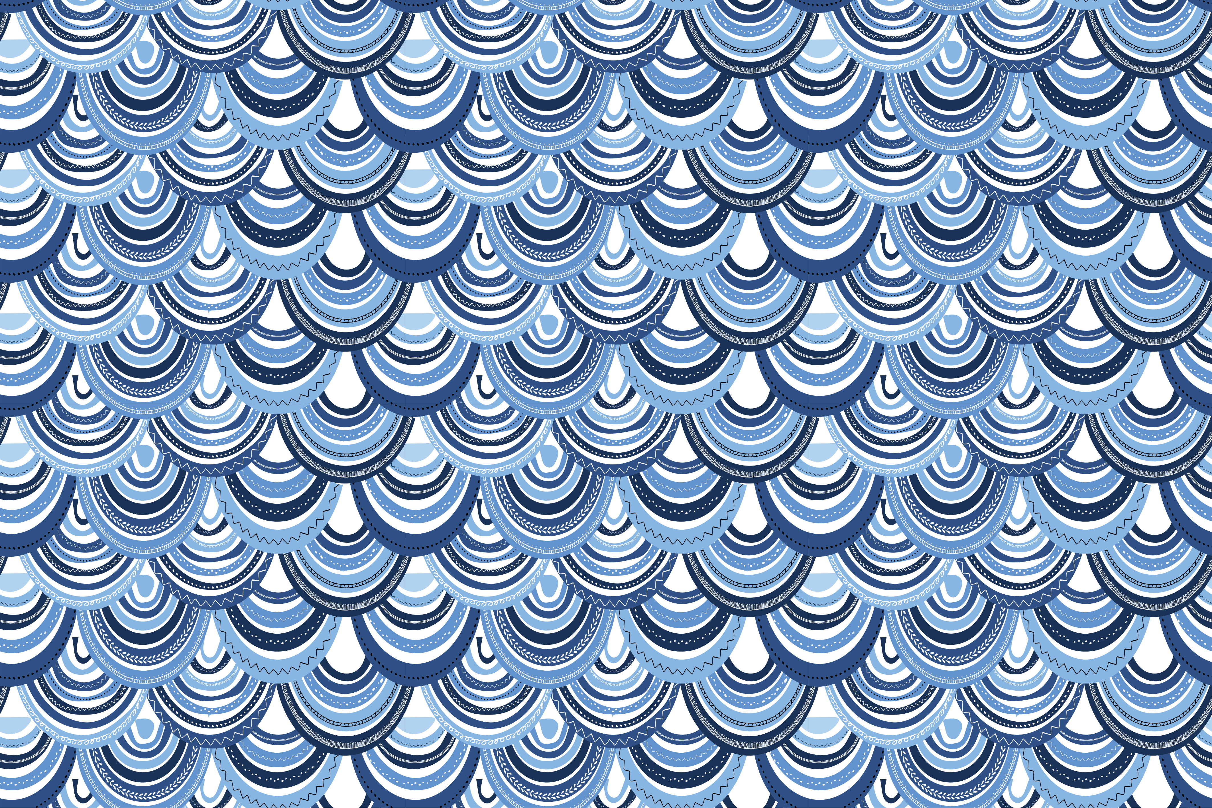 Bangų raštas geometriniai kilimas - „Tenstickers“