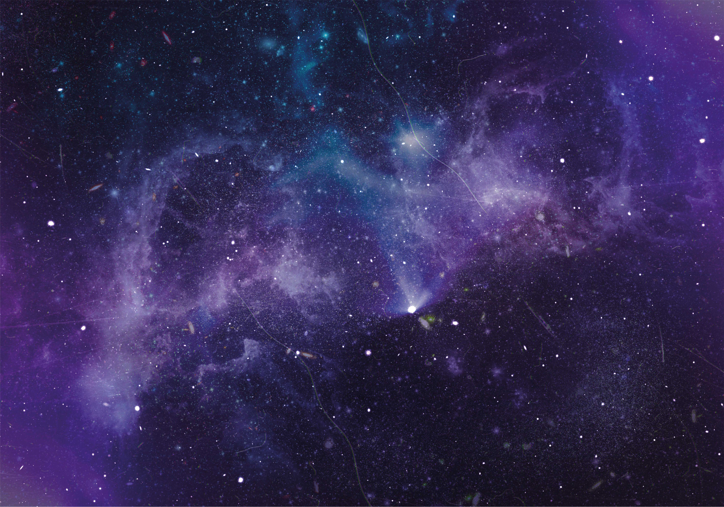 Kosminės galaktikos scena žvaigždžių vinilinis kilimėlis - „Tenstickers“