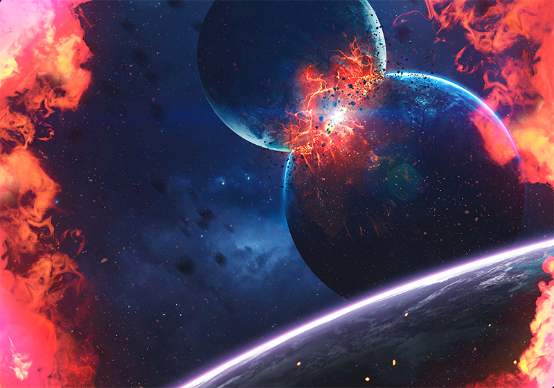 Kosminės galaktikos nuotykis žvaigždžių vinilinis kilimėlis - „Tenstickers“