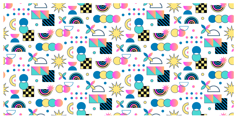 Gyvi elementai geometriniai kilimas - „Tenstickers“