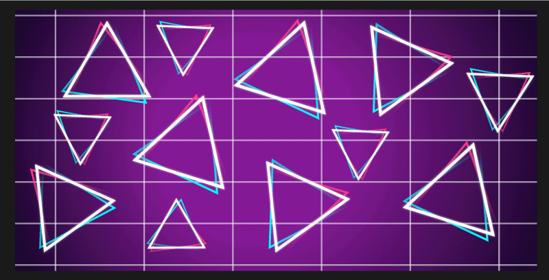 Ryškus trikampio raštas geometriniai kilimas - „Tenstickers“