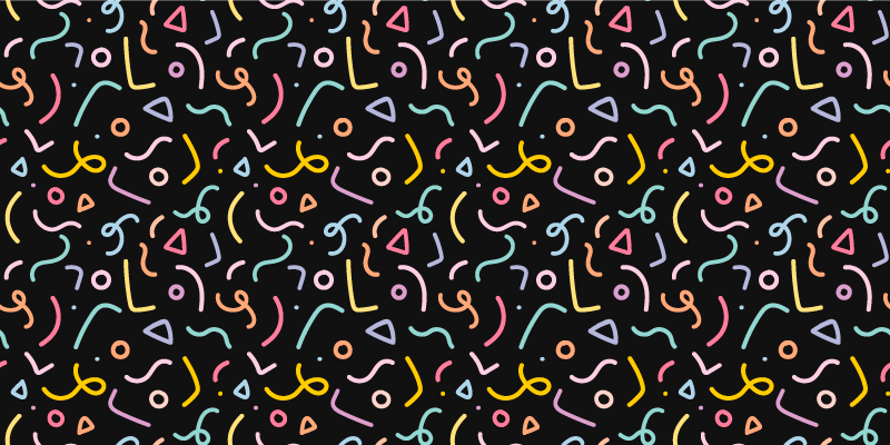 Spalvingi abstraktūs sūkuriai geometriniai kilimas - „Tenstickers“