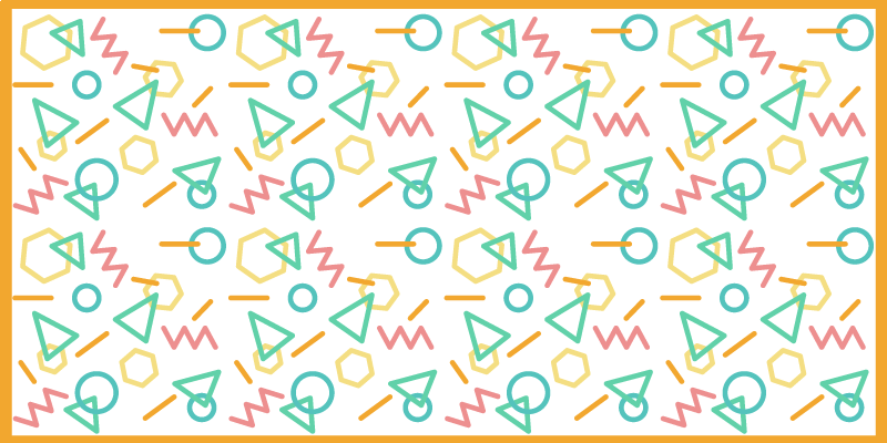 Spalvingi formų raštai vinilinis kilimėlis - „Tenstickers“