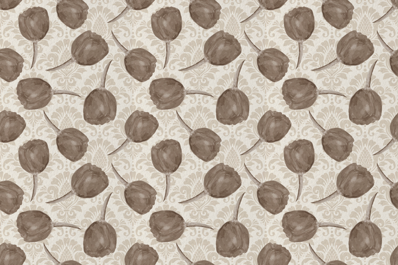 švelnus botaninis motyvas gėlių rašto kilimėlis - „Tenstickers“