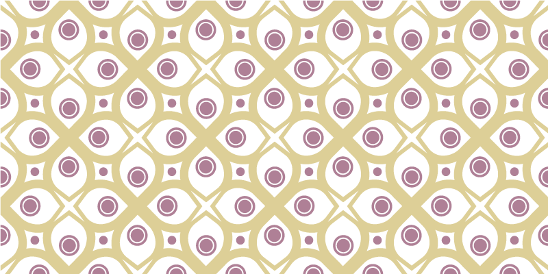 Geometrinių apskritimų raštas mozaikinė vinilo kilimėlė - „Tenstickers“