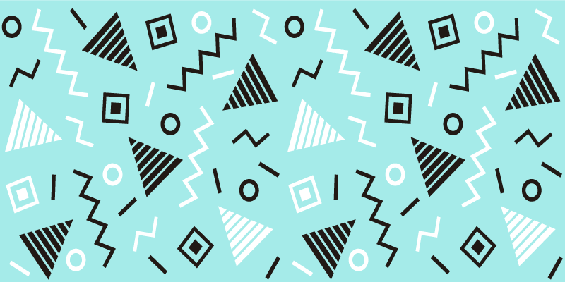 Formų išdėstymas geometriniai kilimas - „Tenstickers“