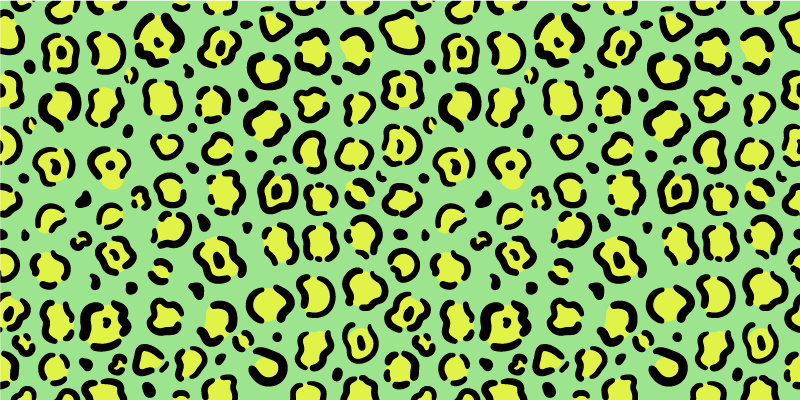 Gyvas leopardo raštas gyvūnų spaudos vinilo kilimėlis - „Tenstickers“