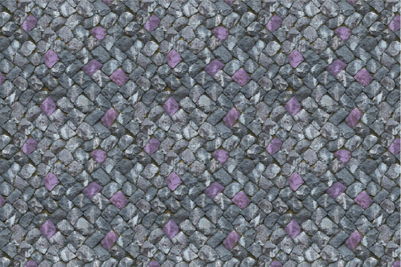 Pilkas grįstas takas vinilo kilimėliai su akmenų imitacija - „Tenstickers“