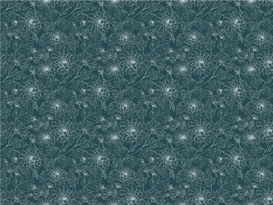 Botaninio rašto perdanga vinylinis gėlių kilimėlis - „Tenstickers“