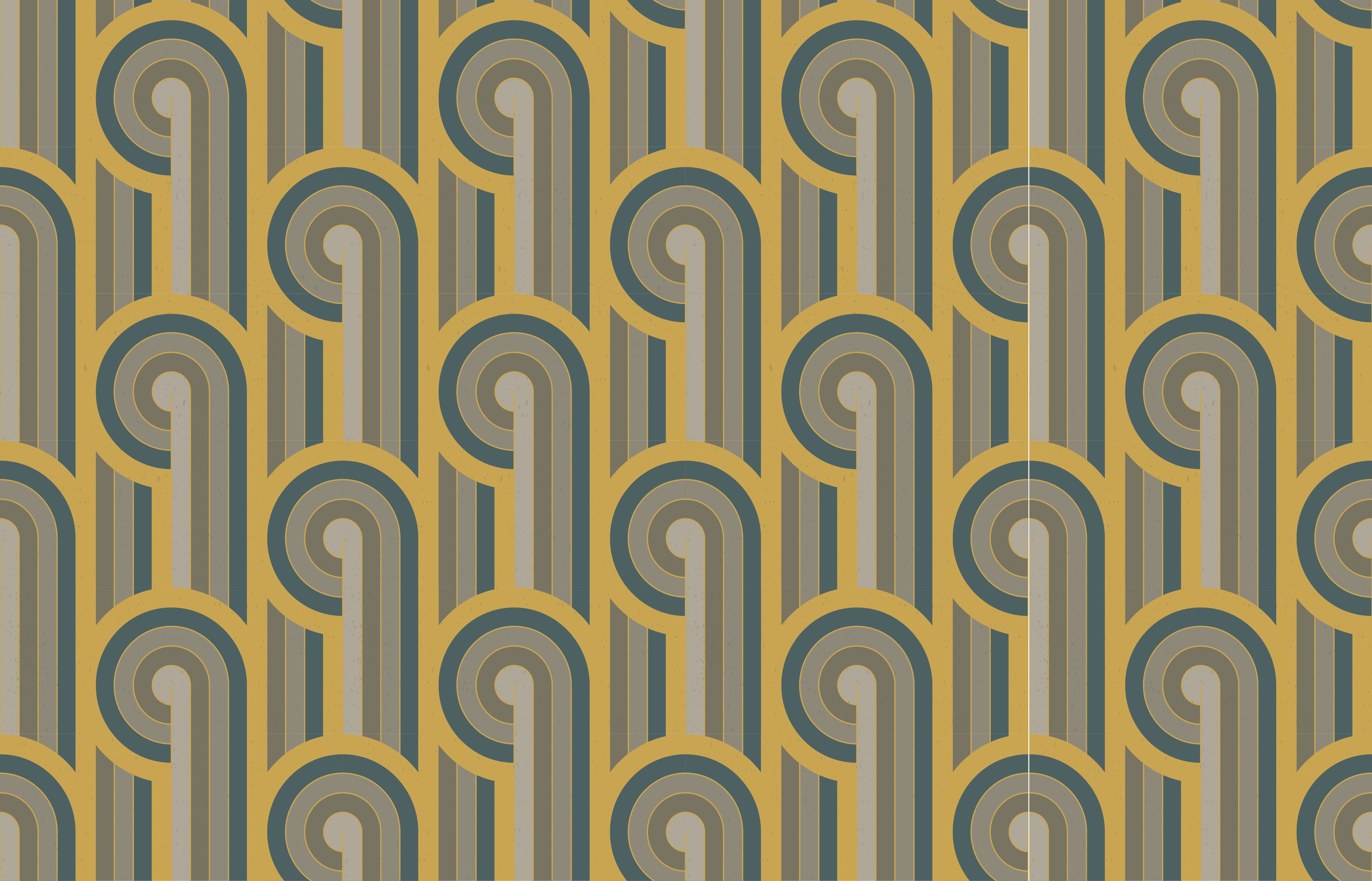 Geometrinio rašto elegancija senoviniai viniliniai kilimas - „Tenstickers“