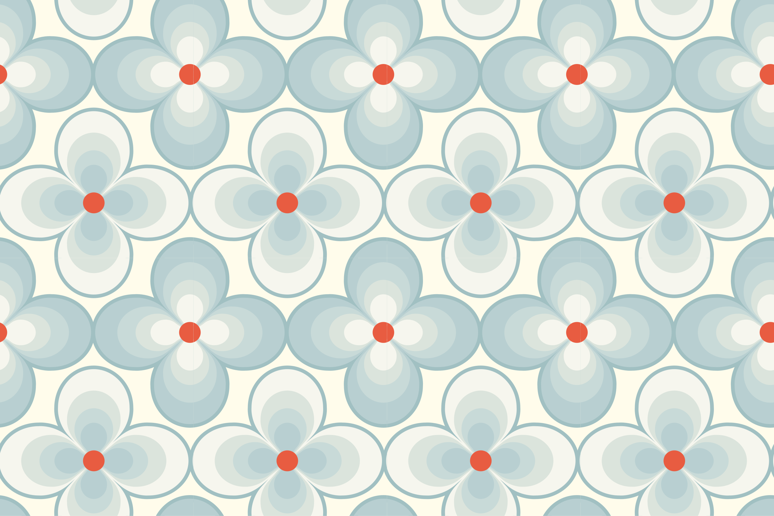 Geometrinis žiedų raštas gėlių rašto kilimėlis - „Tenstickers“