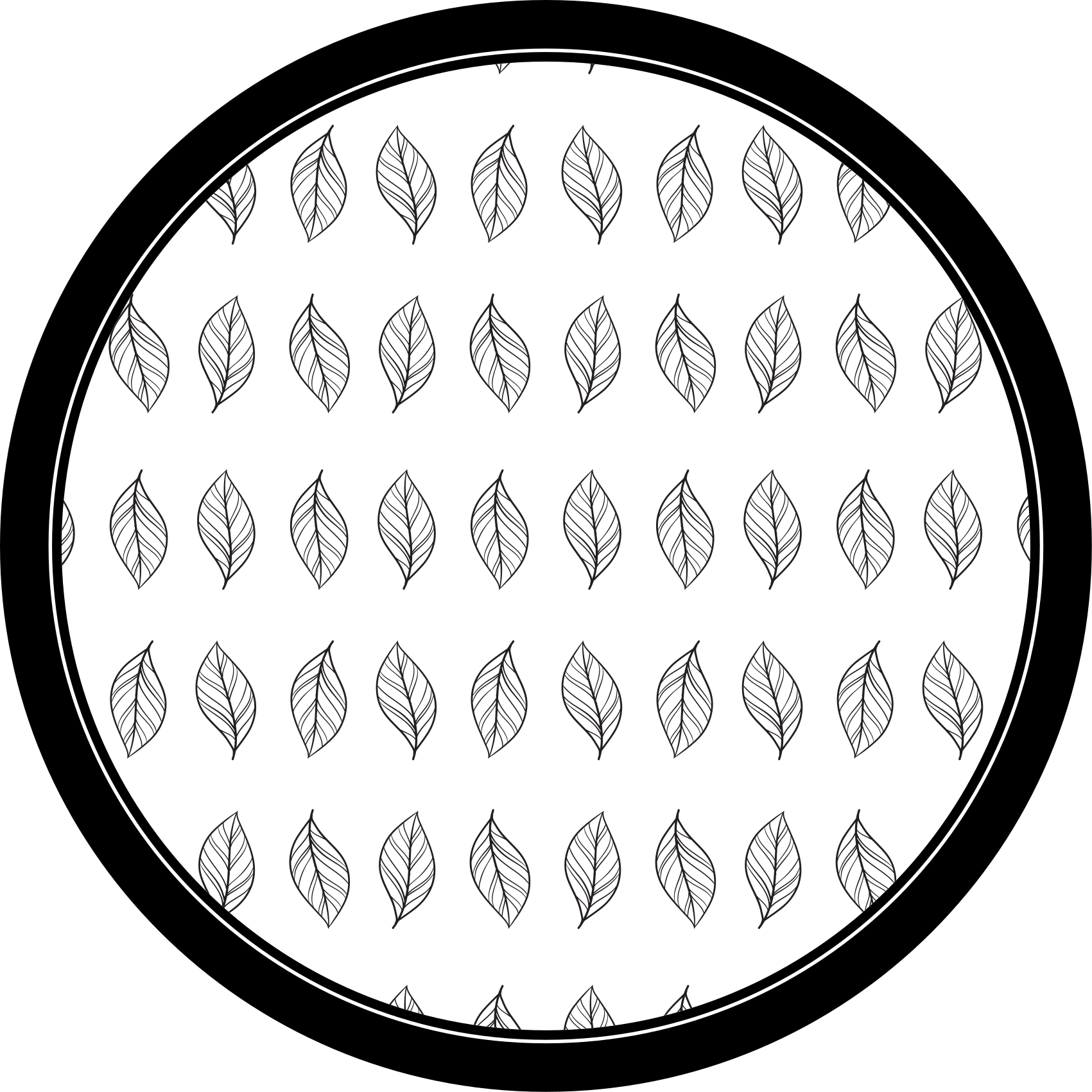 Botaniniai kontūrai gėlių rašto kilimėlis - „Tenstickers“