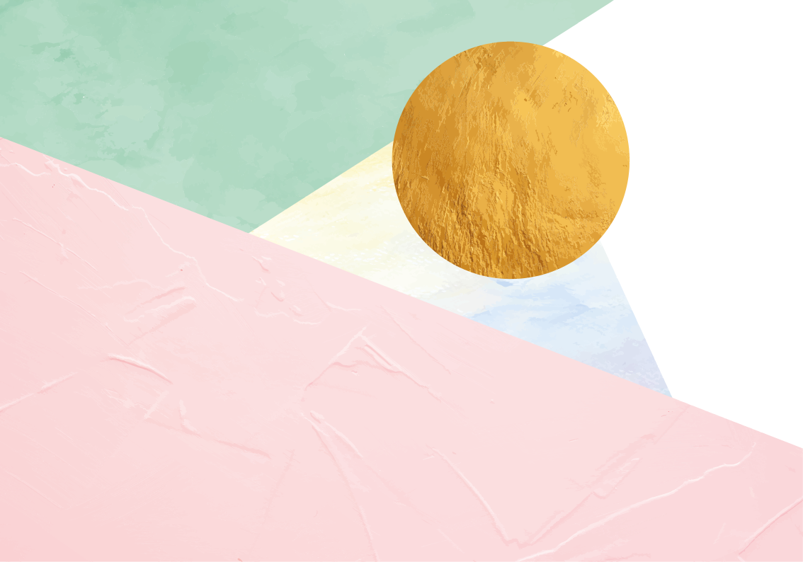 Geometrinės pastelinės formos geometriniai kilimas - „Tenstickers“