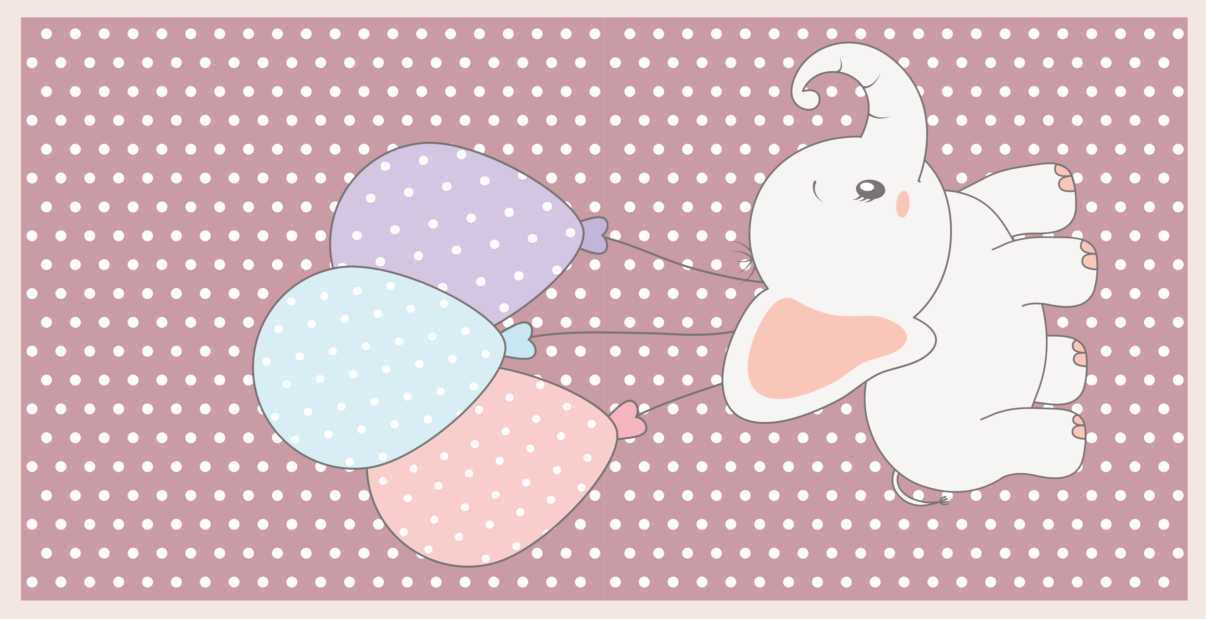 Dramblio baliono žaidimas kilimas vaiko kambariui - „Tenstickers“