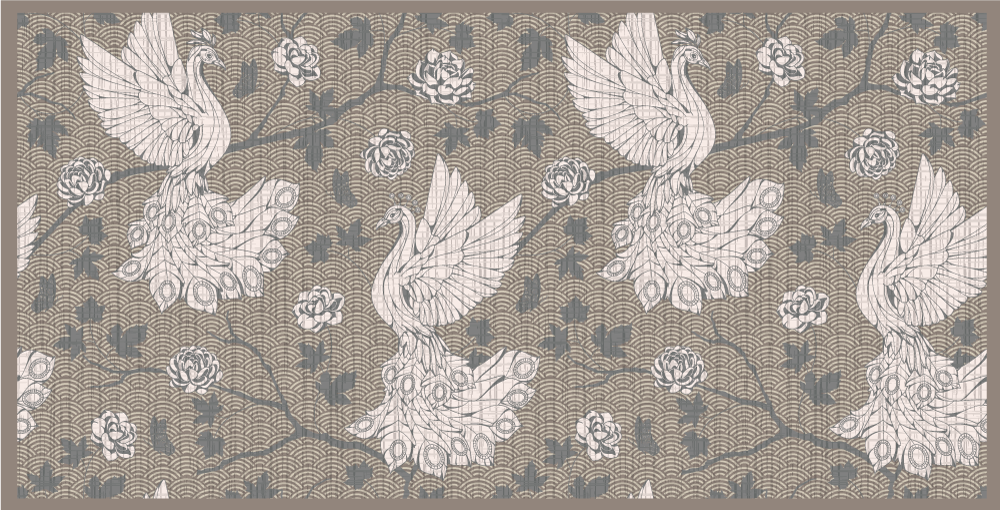 Krano sodo scena gyvūnų vinilo kilimėlis - „Tenstickers“