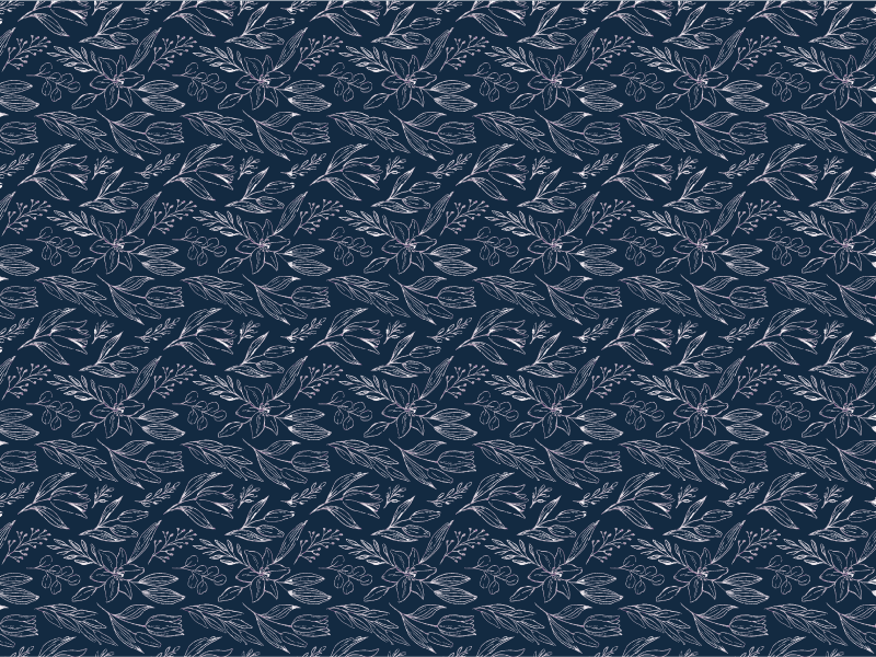 Floristinė elegancija gėlių rašto kilimėlis - „Tenstickers“