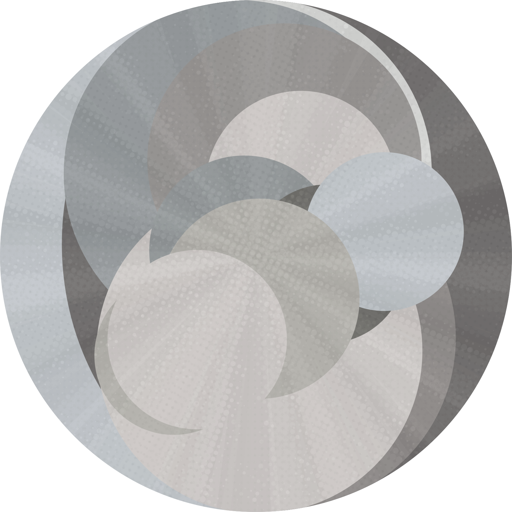 Persidengiančių apskritimų iliuzija geometriniai kilimas - „Tenstickers“