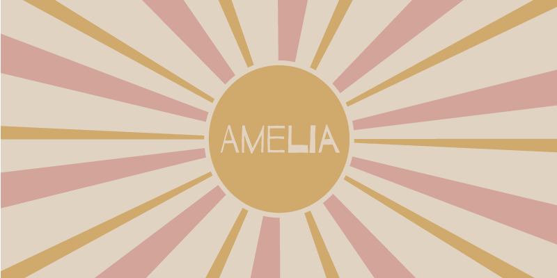 "boho" spalvingas saulės vaikiškas kilimėlis - „Tenstickers“