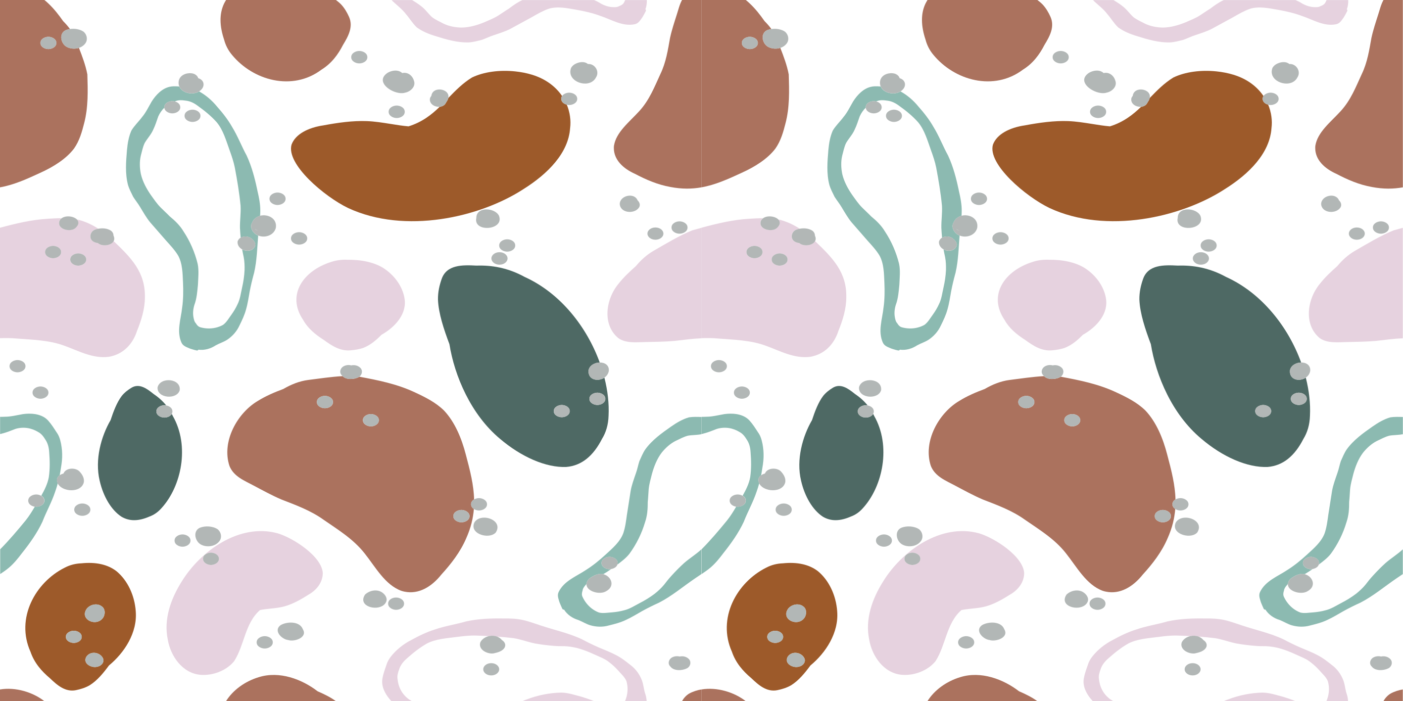 Netaisyklingos abstrakčios formos raštas minimalus kilimas - „Tenstickers“