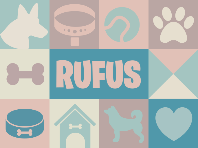 Šunys asmeninami gyvūnų vinilo kilimėlis - „Tenstickers“