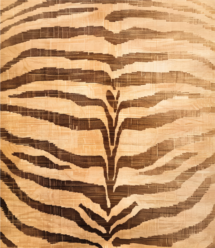 Tigro juostelės bežinis kilimėlis - „Tenstickers“