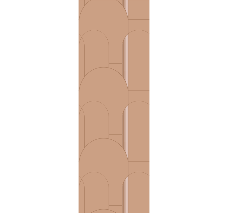 Smėlio spalvos arkos raštai modernūs tapetas - „Tenstickers“