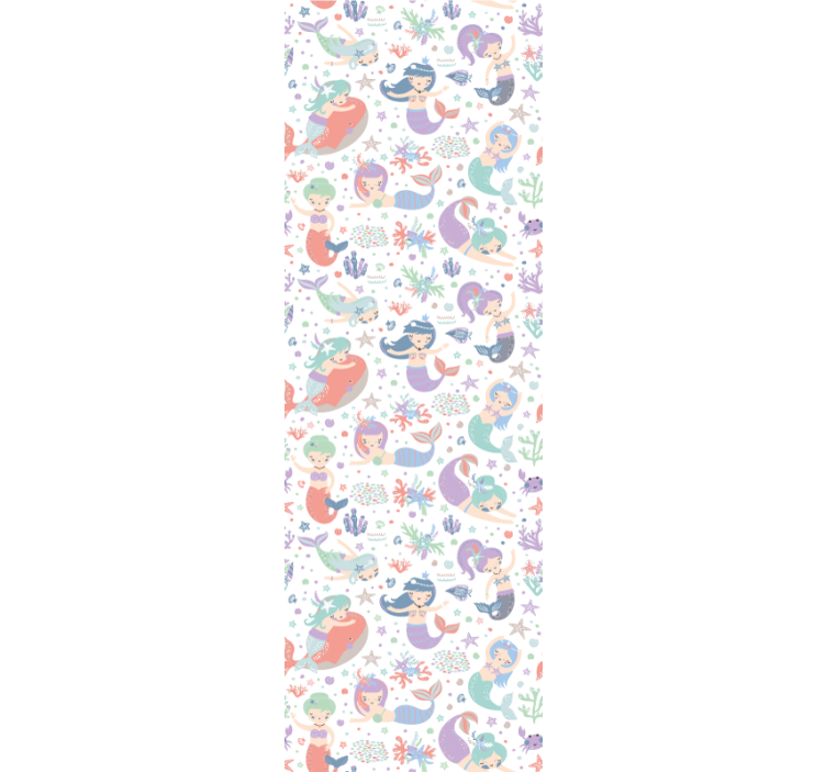 Undinėlės povandeninė scena gyvūnų tapetai - „Tenstickers“