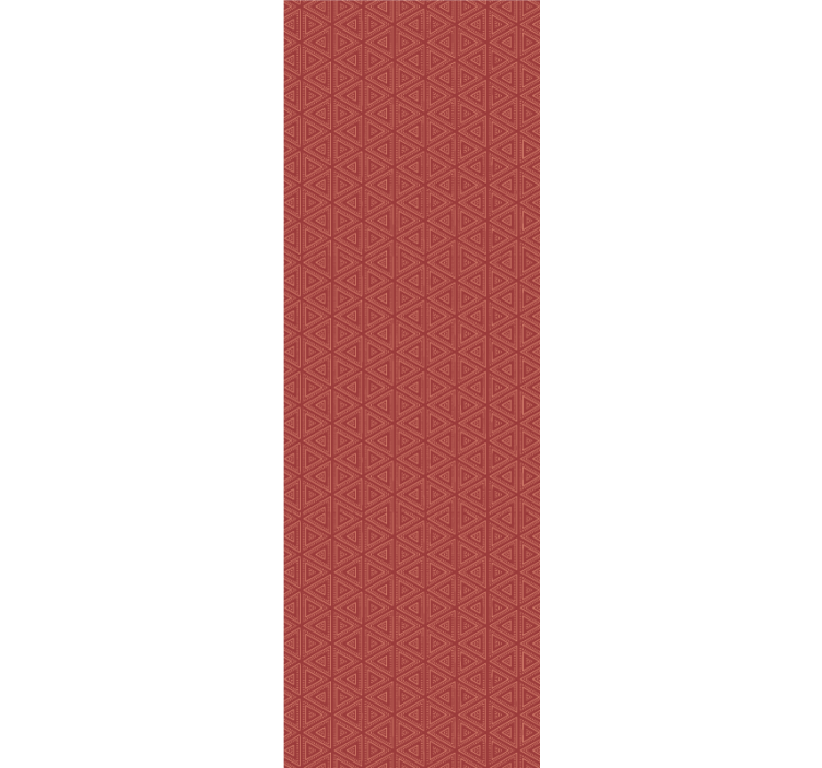 Stulbinantis raudonas raštas trikampiai tapetas - „Tenstickers“