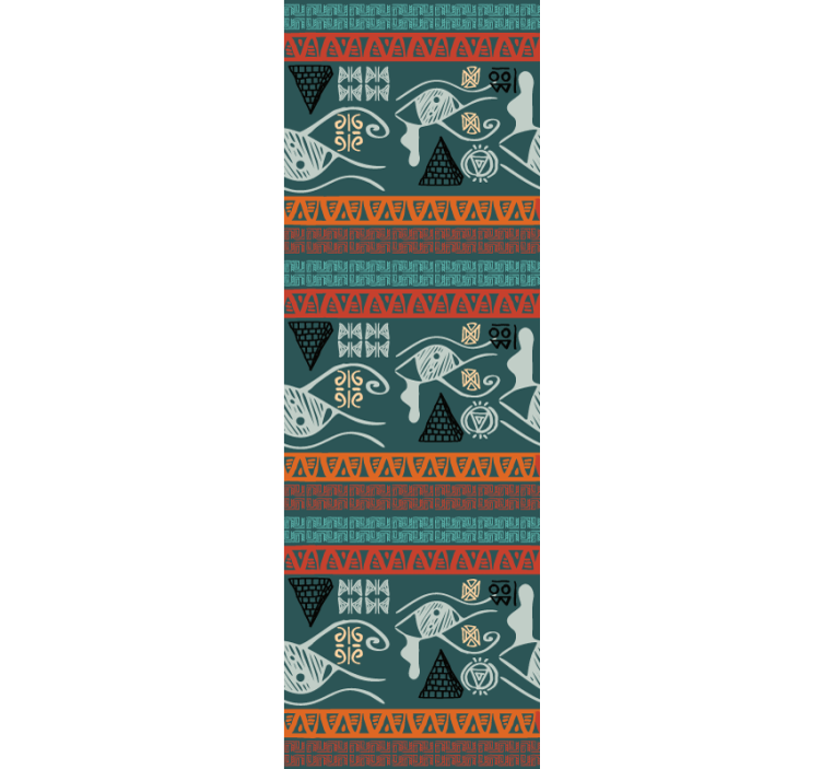 Pakrantės genčių geometrija žuvų tapetas - „Tenstickers“