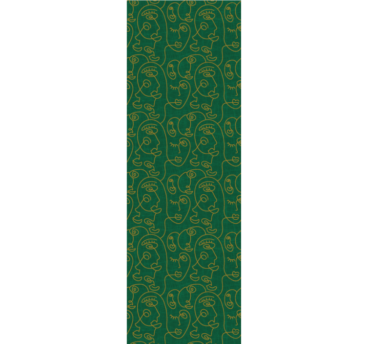 Meno tapetas unikalių linijų veidai - „Tenstickers“