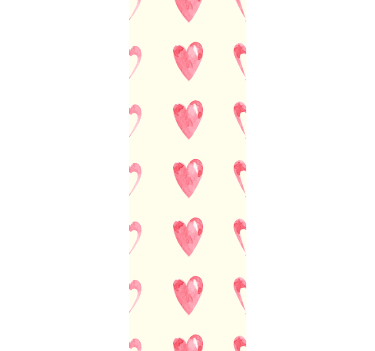 širdies motyvo dizainas pagrindinio miegamojo tapetas - „Tenstickers“