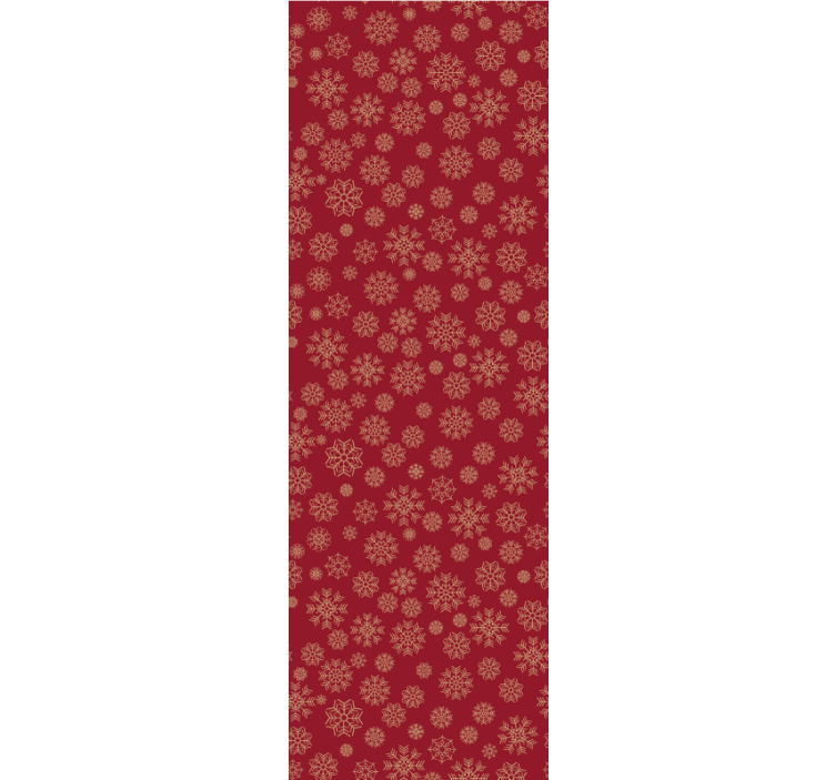 šaltas gėlių dizainas kalėdų tapetas sienoms - „Tenstickers“