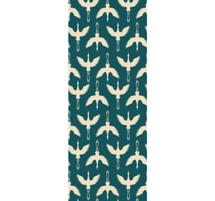 Elegantiškas smėlio spalvos dizainas paukščiai tapetas - „Tenstickers“