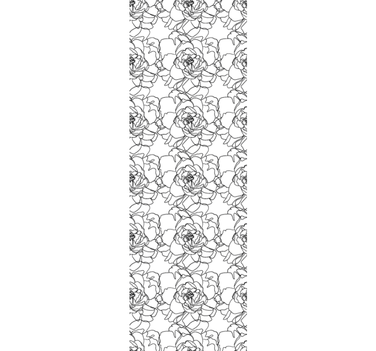 Gėlių rašto tapetas elegantiška gėlių žydėjimas - „Tenstickers“