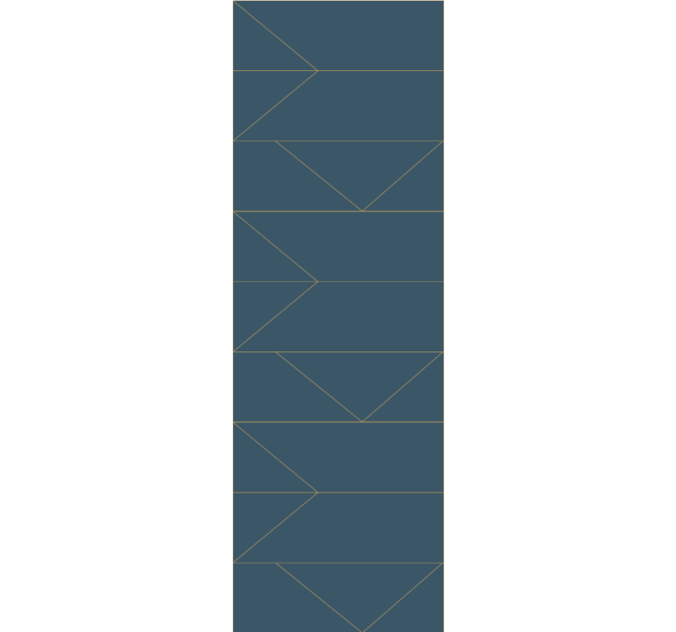 Geometrinės rodyklės formos gyvenamojo kambario tapetas - „Tenstickers“