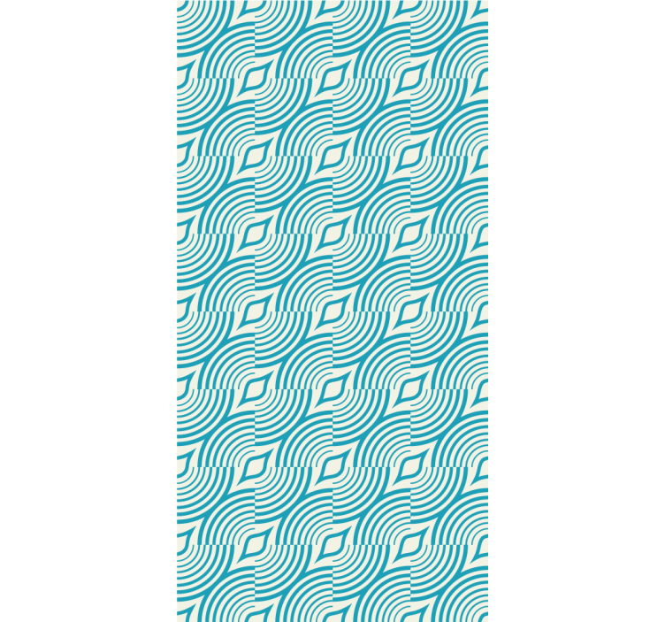 Tekančios bangos formos abstraktus tapetai - „Tenstickers“