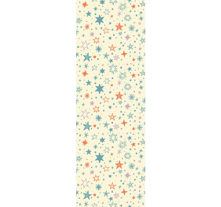Spalvingos žvaigždžių dekoracijos tapetai vaiku kambariui - „Tenstickers“
