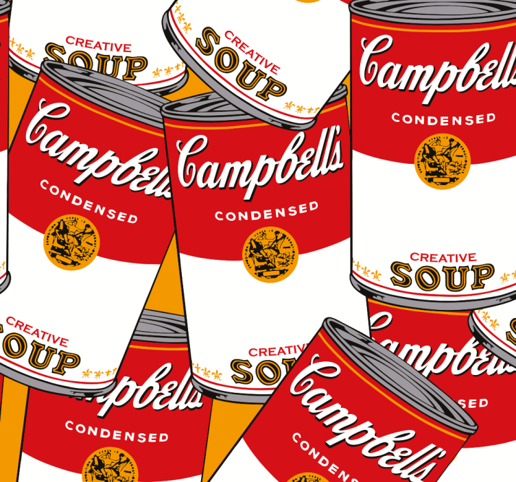 Campbells andy warholas meno tapetas - „Tenstickers“