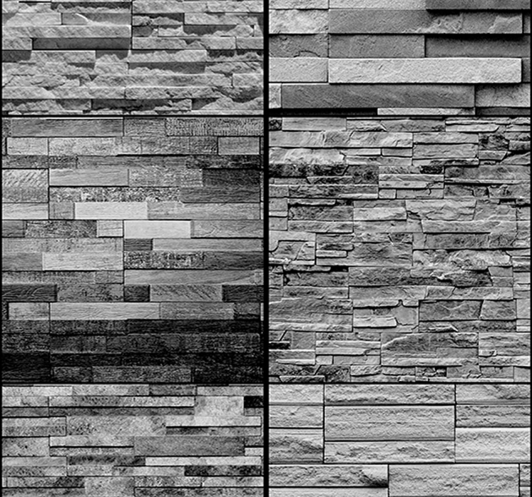 Pilkų akmenų tekstūros tapetai - „Tenstickers“