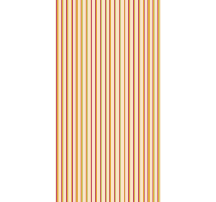 Ornamentinės tapetos retro pastelinių dryžių raštu - „Tenstickers“