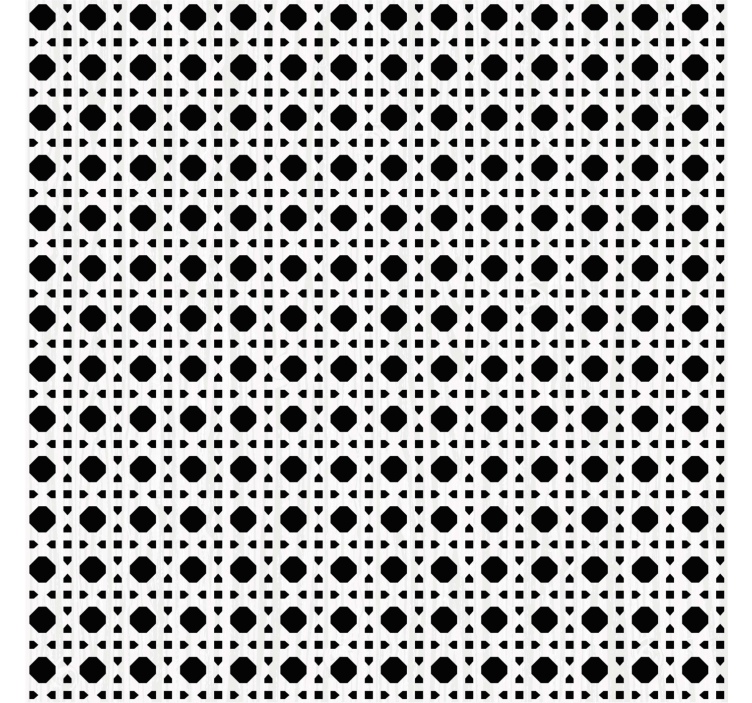 Tekstūruoti tapetai juodai baltu kanagu - „Tenstickers“