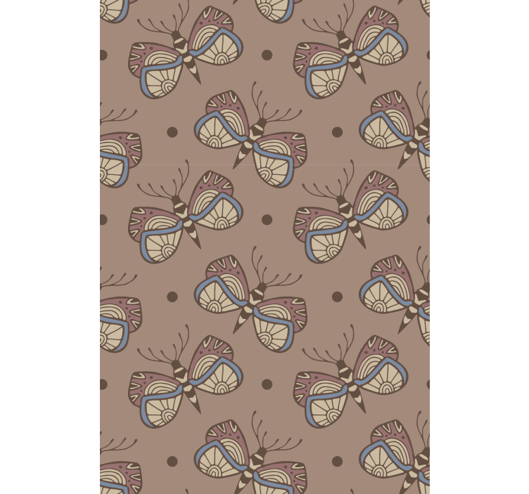 Tapetas miegamajam Įkvepiantis vintage drugelis - „Tenstickers“