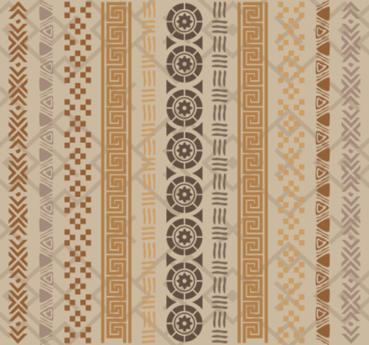 Ofiso tapetas su dėlionės spaudo efektu rudos spalvos - „Tenstickers“