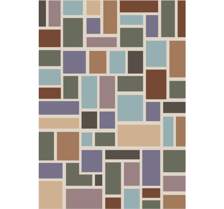 Ofiso tapetas spalvingų modernių plytelių stiliumi - „Tenstickers“