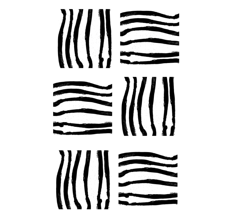 Koridoriaus tapetai juodai baltais dryžiais - „Tenstickers“