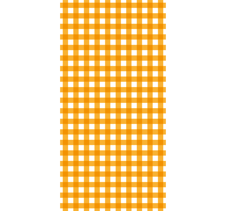 Koridoriaus tapetai oranžiniais ir baltais raštais - „Tenstickers“