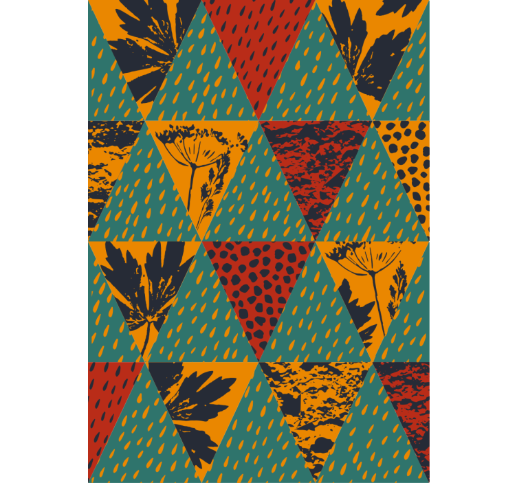 Koridoriaus tapetai lietaus geometrinė menas - „Tenstickers“