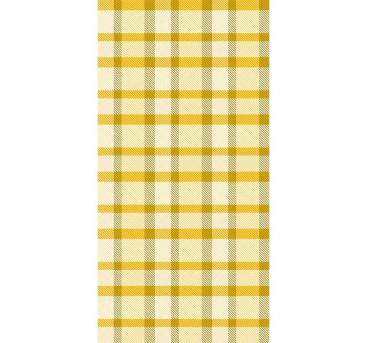 Koridoriaus tapetai geltonais ir baltais raštais kvadratais - „Tenstickers“