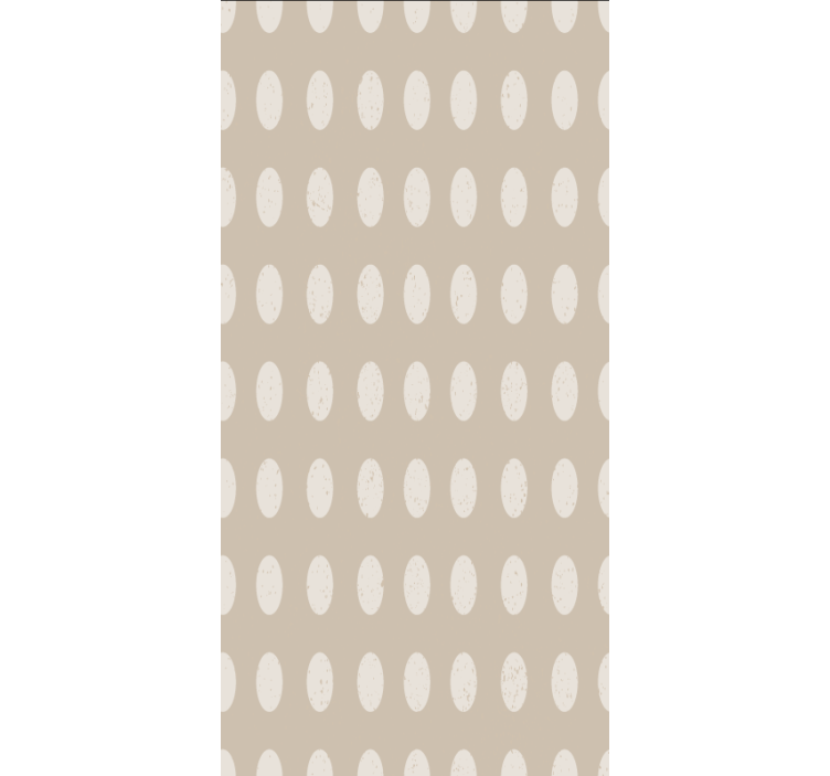 Valgomojo tapetas geometriniu baltų ratų raštu - „Tenstickers“